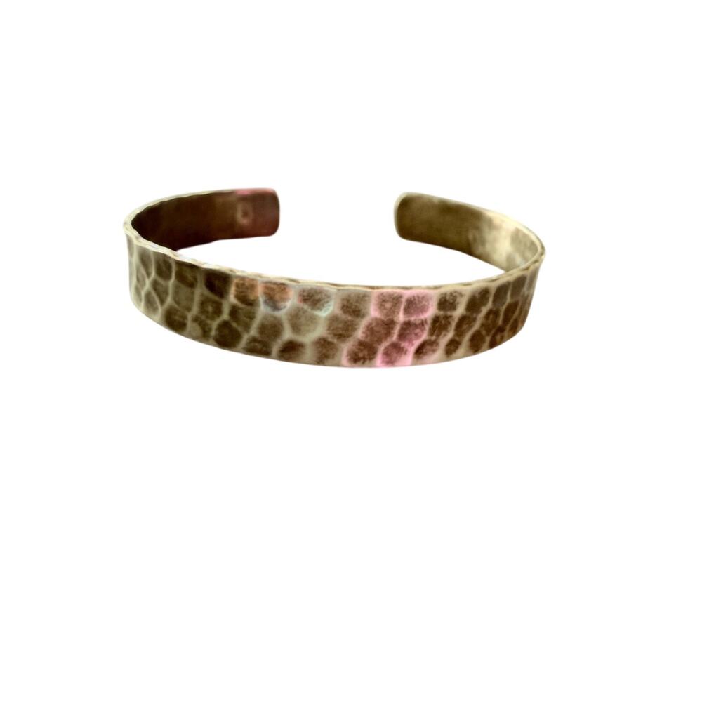 925 Hammered Sterling Silver Cuff Bracelet